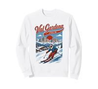 Val Gardena Italy Ski Resort Retro Mountain Travel Design Sweatshirt