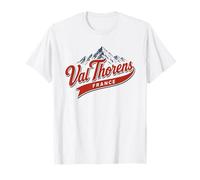 Val Thorens France Ski Resort Mountain Retro Graphic T-Shirt