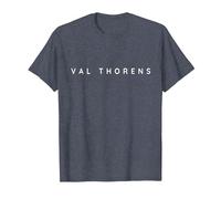 Val Thorens Souvenirs. Val Thorens Ski Resort Holiday Design T-Shirt, Men, Heather Blue, 3X-Large