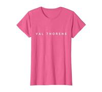 Val Thorens Souvenirs. Val Thorens Ski Resort Holiday Design T-Shirt, Women, Pink Heather, Medium