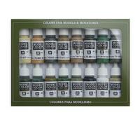 Val70109 - Av Vallejo Model Color Set - Wwii Allies (x16)