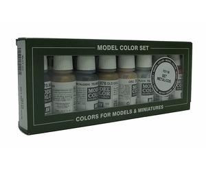 VAL70118 - AV Vallejo Model Color Set - Metallics (x8)