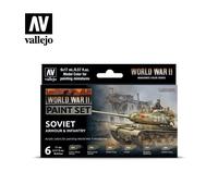 VAL70202 - AV Vallejo Model Color Set - WWII Soviet Armour&Infantry