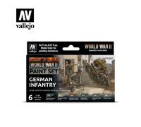 Vallejo Model Color Acrylic Paint VA70206 - WWII German Infantry - 6 x 17 ml