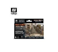 VAL70206 AV Vallejo Model Color Set - WWII German Infantry (6) for Miniature Painting