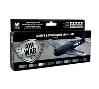 VAL71157 - AV Vallejo Model Air Set - USN Aircraft Set (x8)