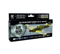 VAL71163 - AV Vallejo Model Air Set - WWII RAF Desert (x8)