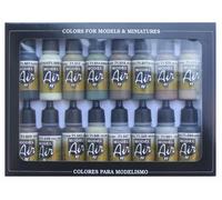 VAL71180 - AV Vallejo Model Air Set - WWII Allies (x16)