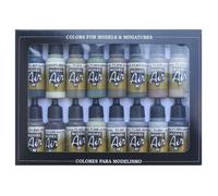 Val71180 - Av Vallejo Model Air Set - Wwii Allies (x16)