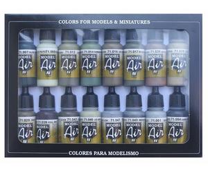 VAL71180 - AV Vallejo Model Air Set - WWII Allies (x16)