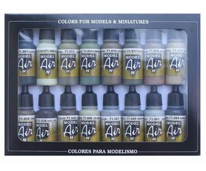 VAL71180 - AV Vallejo Model Air Set - WWII Allies (x16)