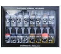 VAL71181 - AV Vallejo Model Air Set - Metallic Effects (x16)