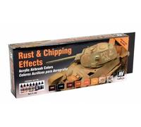 AV Vallejo Rust & Chipping Effects Acrylic Colour Set For Models