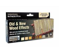 VAL71187 - AV Vallejo Model Air Set - Old & New Wood Effects