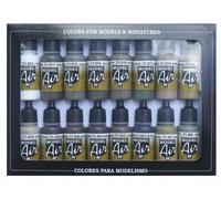 VAL71190 - AV Vallejo Model Air Set - Extreme Modelling Tank (x16)