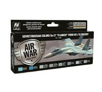 VAL71602 - AV Vallejo Model Air Set - Soviet Su-27 Flanker 80's On