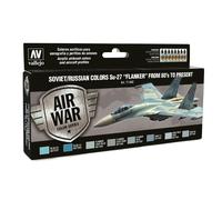 VAL71602 - AV Vallejo Model Air Set - Soviet Su-27 Flanker 80's On