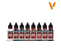 Createx Vallejo Game Color Paint Set VAL72193 – Non Metallic Metal – 8 x 18 ml