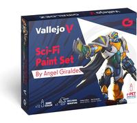 AV Vallejo Game Color Set - Sci-Fi ((x12) & figure