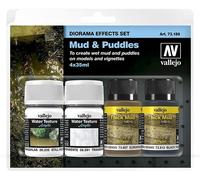 VAL73189 - AV Vallejo Diorama FX Set - Mud & Puddles (4x35ml)