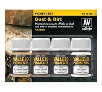 AV Vallejo Pigments Set - Dust & Dirt, 35 ml (Pack of 4)
