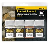 VAL73192 - AV Vallejo Pigments Set - Stone & Cement