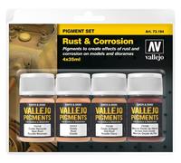 VAL73194 - AV Vallejo Pigments Set - Rust & Corrosion