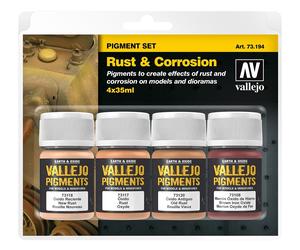 VAL73194 - AV Vallejo Pigments Set - Rust & Corrosion