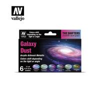 AV Vallejo Eccentric Colors - The Shifters - Galaxy Dust (6), 17 ml (Pack of 6)