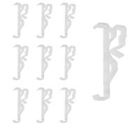 Valance Clip ZZLZX 10PCS 2.5inch Clear Plastic Hidden Retainer Holder Clip for Window Blind Valance, Window Blind Clip