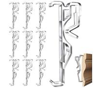 Valance Clips 10pcs 2-1/2'' Window Blinds Hidden Clip Clear Plastic for Horizontal Blinds Valance 64mm in Width Retainer Holder