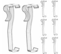 Valance Clips 10pcs 2-1/2'' Window Blinds Hidden Clip Clear Plastic for Horizontal Blinds Valance 64mm in Width Retainer Holder