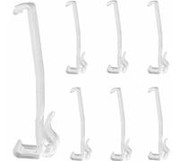 Valance Clips 10pcs 3-1/4'' Window Blinds Hidden Clip Clear Plastic for Horizontal Blinds Valance Retainer Holder