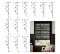 Valance Clips，16 Pcs 2.5 Inch Window Blind Clips，Vertical Blind Clip Clear Plastic Hidden Retainer Holder for Window Blinds Valance with Width Retainer Holder