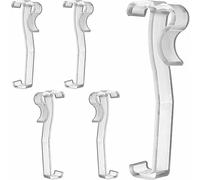 Valance Clips 6pcs 3'' Window Blinds Hidden Clip Clear Plastic for Horizontal Blinds Valance Retainer Holder
