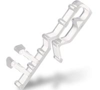 Valance Clips for Blinds 2 Inch Hidden Channel Window Blind Clips Clear Plastic Replacement Accessories Parts for Horizontal Wood Blinds (20 Pieces)