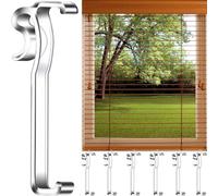 Valance Clips for Blinds - 3 Inch Clear Plastic Hidden Clips for Horizontal Blind Valance (6 PCS)