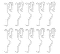 Valance Clips ZZLZX 10PCS 2-1/2" Clear Plastic Window Blinds Hidden Clip Retainer Holder for Horizontal Blinds Valance