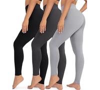 VALANDY Creamlush 3 Pack Leggings for Women High Waisted Tummy Control Leggings Buttery Soft Yoga Pants（S-3XL）