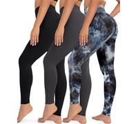 VALANDY Creamlush 3 Pack Leggings for Women High Waisted Tummy Control Leggings Buttery Soft Yoga Pants(S-5XL)