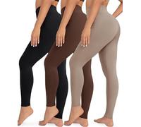 VALANDY Creamlush 3 Pack Leggings for Women High Waisted Tummy Control Leggings Buttery Soft Yoga Pants（S-3XL）