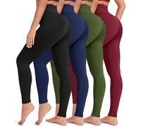 VALANDY Creamlush 4 Pack Leggings for Women-High Waisted Ultra Soft Stretchy Yoga Lounge Pants
