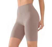 VALANDY Creamlush 8" High Waisted Cycling Shorts for Women Khaki