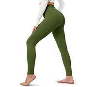 VALANDY Creamlush High Waisted Leggings for Women Soft Stretch Comfy, Olive Green, Large-X-Large