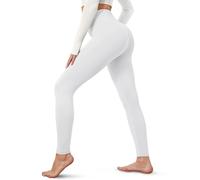 VALANDY Creamlush High Waisted Leggings for Women White