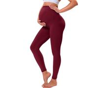 VALANDY Creamlush Maternity Leggings Over Bump Buttery Soft Belly Support Adjustable High Waisted Pregnancy Pants Yoga Pajama