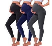 VALANDY Creamlush Maternity Leggings Over Bump Buttery Soft Belly Support Adjustable High Waisted Pregnancy Pants Yoga Pajama Gray