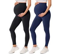 VALANDY Creamlush Maternity Leggings Over Bump High Waist Soft Belly Support Adjustable Pregnancy Pants Yoga Workout Pajama Trousers