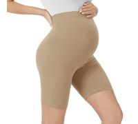 VALANDY Creamlush Maternity Shorts Over Belly - 5" Biker Shorts High Waisted Short Leggings Athletic Running Yoga Pregnancy Pants