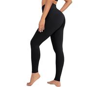 VALANDY High Waisted Leggings for Women Stretch Tummy Control Workout Running Yoga Pants Reg&Plus Size - Black - Large-X-Large